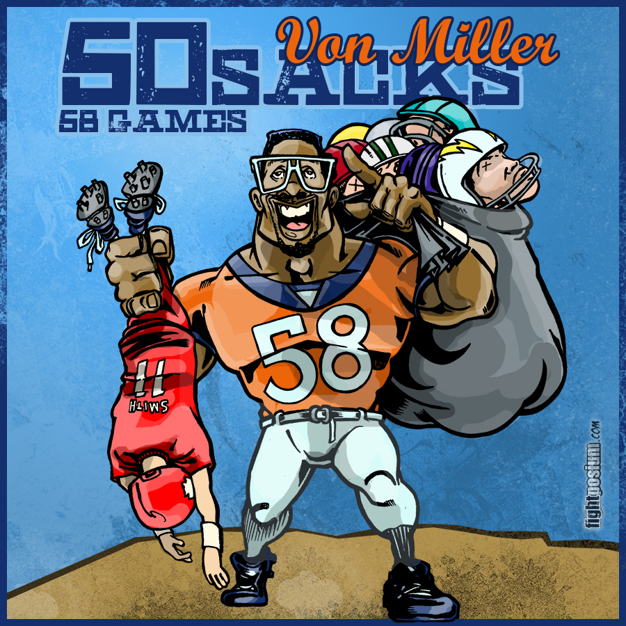 You are currently viewing Von Miller 50 Sacks in 58 Games!