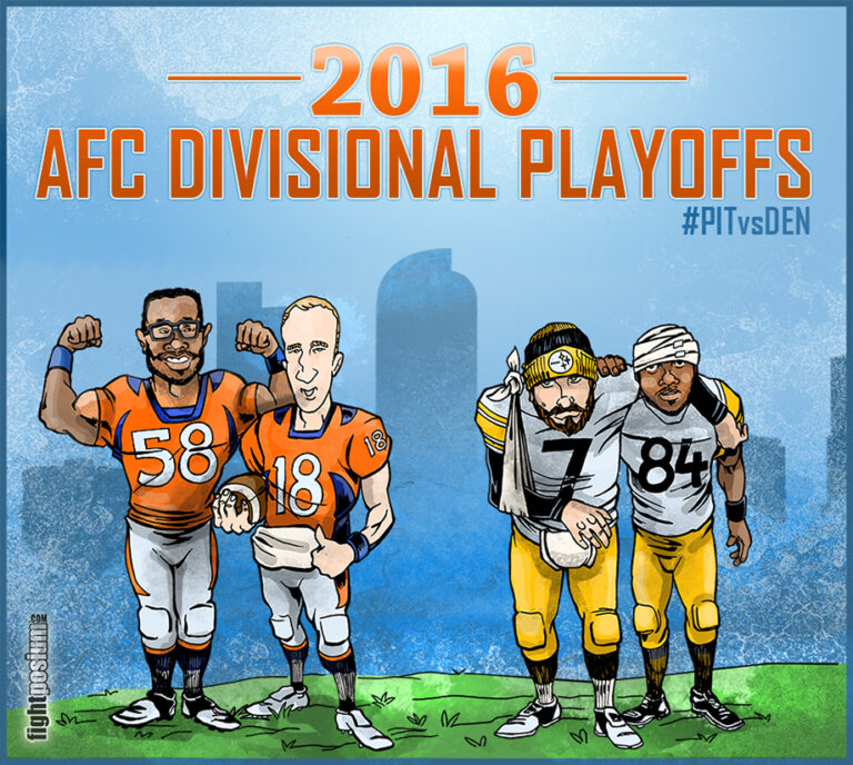 Denver Broncos VS Pittsburg Steelers. 2016 AFC Divisional Playoffs.