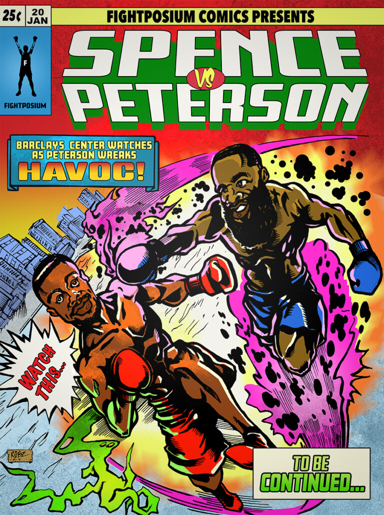 Errol Spence vs Lamont Peterson Comic book cover! - The Truth meets Havoc!