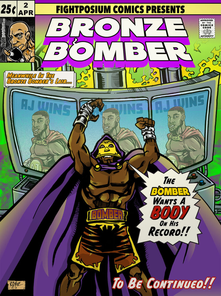 Special Issue of The Bronze Bomber Comic Book Cover - To Be Continued...
